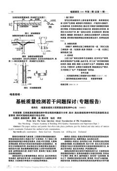 基桩质量检测若干问题探讨(专题报告)