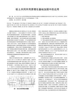 桩土共同作用原理在基础加固中的应用