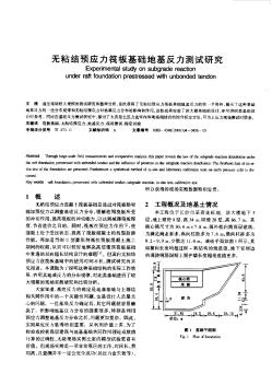 无粘结预应力筏板基础地基反力测试研究