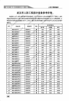 [武汉]2016年10月人防工程设备参考价格