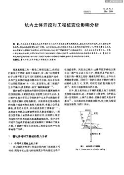 坑内土体开挖对工程桩变位影响分析