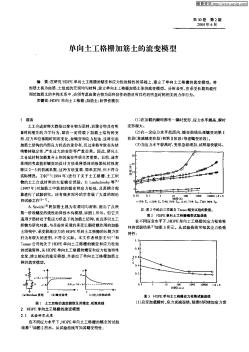 单向土工格栅加筋土的流变模型