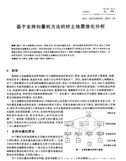 基于支持向量機(jī)方法的砂土地震液化分析