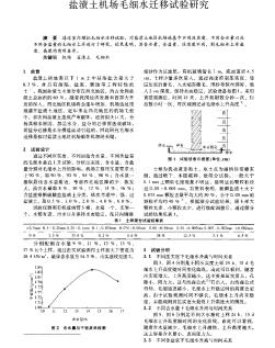 鹽漬土機場毛細水遷移試驗研究