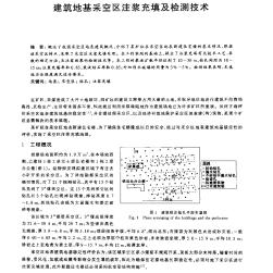 建筑地基采空區(qū)注漿充填及檢測技術