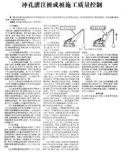 冲孔灌注桩成桩施工质量控制