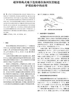 超深格构式地下连续墙在海河沉管隧道护堤结构中的应用