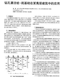 钻孔灌注桩-筏基础在某高层建筑中的应用