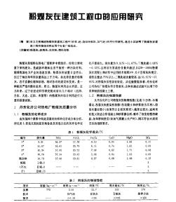 粉煤灰在建筑工程中的應(yīng)用研究