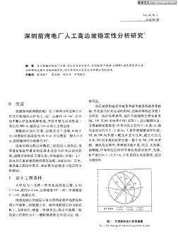 深圳前灣電廠人工高邊坡穩(wěn)定性分析研究