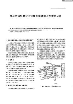 预应力锚杆复合土钉墙在深基坑开挖中的应用