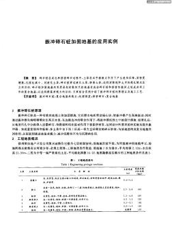 振沖碎石樁加固地基的應(yīng)用實例