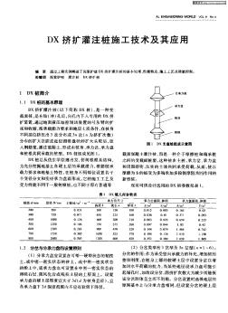 DX挤扩灌注桩施工技术及其应用