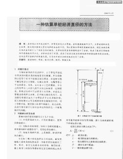 一种估算单桩经济直径的方法