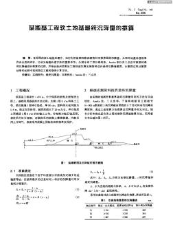 某圍墾工程軟土地基最終沉降量的推算