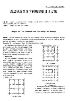 高层建筑筒体下桩筏基础设计方法