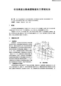 長涪高速公路廟堡隧道東口滑坡處治