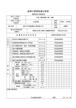 2#一层柱、二层梁板钢筋安装工程检验批