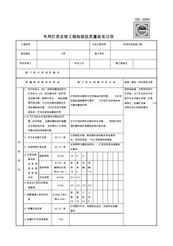 SG-A084專用燈具安裝工程檢驗批質(zhì)量驗收記錄