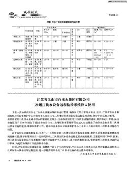 江苏省昆山市自来水集团有限公司二次增压供水设备远程监控系统投入使用