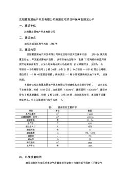 沈阳夏宫房地产开发有限公司新建住宅项目环保审批情况