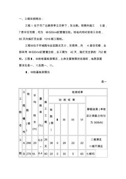 沉管灌注桩典型工程分析