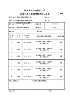 沥青与矿料的粘附性试验记录表11