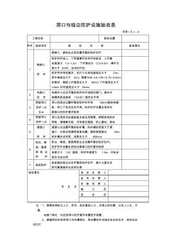 洞口與臨邊防護(hù)設(shè)施驗收表 (5)