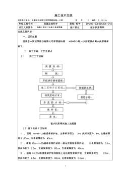 浆砌片石拱形骨架施工技术交底 (2)