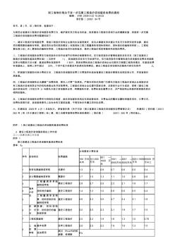 浙江省建设工程造价咨询收费标准-浙价服(2009)84号