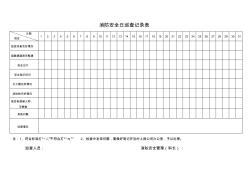 消防安全日巡查记录表及设备检查表 (3)