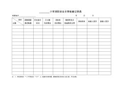 消防安全日常检查记录表 (2)