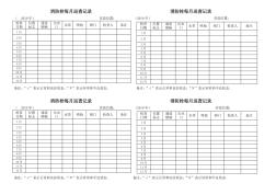 消防栓巡查记录2019