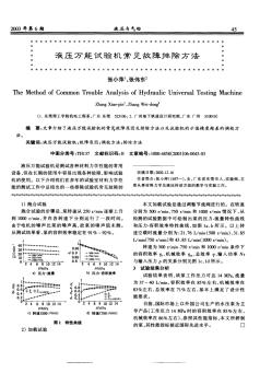 液压万能试验机常见故障排除方法