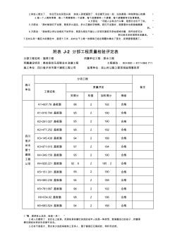 涵洞工程分部评定