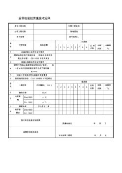 涵洞檢驗批質(zhì)量驗收記錄資料