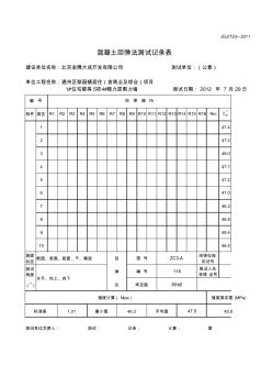 混凝土回彈法測試記錄表含計算