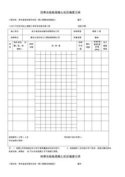 混凝土工程结构实体检验记录表