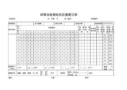 混凝土强度回弹检测评定自动计算表