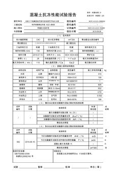 混凝土抗冻试验报告 (2)