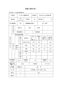 混凝土浇筑记录 (3)