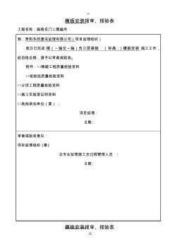 混凝土项目报审报验表(建文)