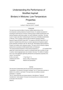 混合料低温性能中的改性沥青性能理解