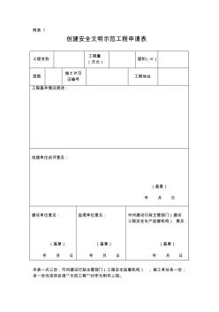 湖南省安全文明示范工程检查评分表