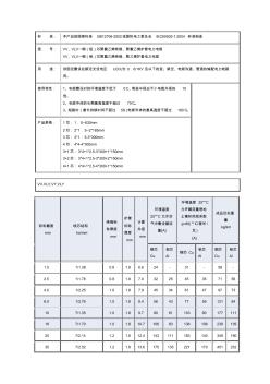 湘江电缆规格型号对照表大全