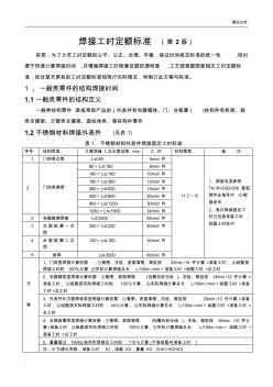 焊接工時(shí)定額標(biāo)準(zhǔn)(發(fā)布版-焊接)