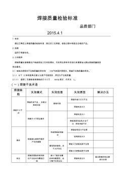 焊接質量檢驗標準配大量圖片