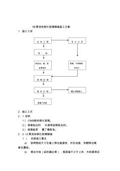 玻璃隔断施工方案：