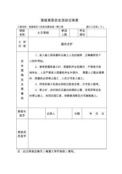 班組班前安全活動(dòng)記錄表(土方開挖) (3)