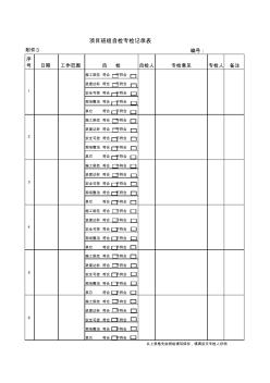 班组自检记录表 (2)